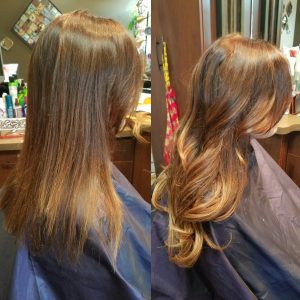 One of the many different hair extensions by Transformations Sylvania Hair renewal studio